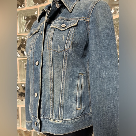GAP Vintage Women’s Sherpa Lined Jean Jacket Size Medium Preowned/GOOD Condition - Picture 5 of 11